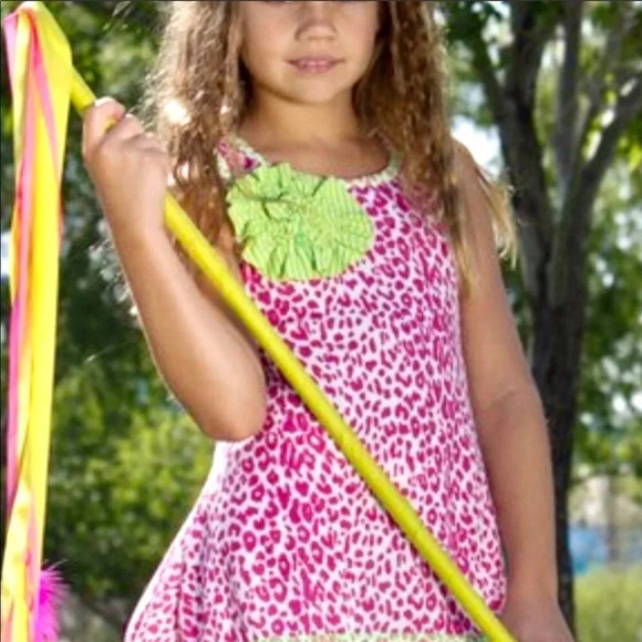 BOUTIQUE SET NWT GIRLS TOP SHIRT PANTS SUMMER LEGGINGS BOTTOMS PINK SIZE 6 6X - Picture 2 of 5